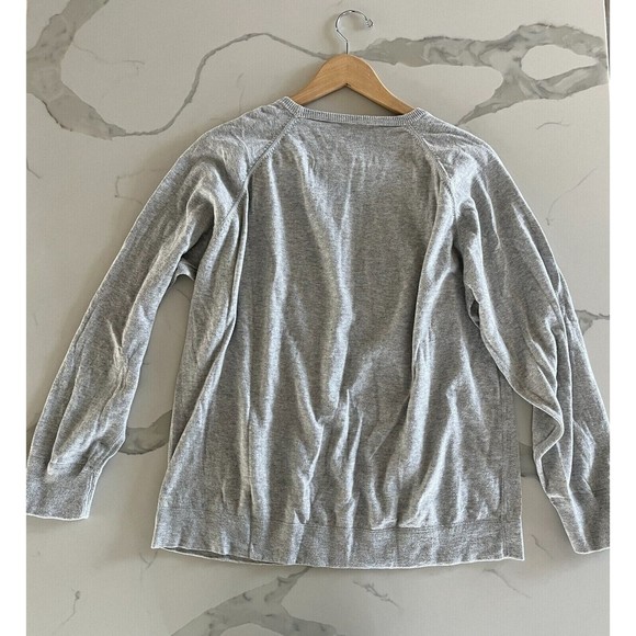 Save Khaki Mens Gray Pullover Crew neck Lightweight Sweater Size XL - Picture 3 of 9